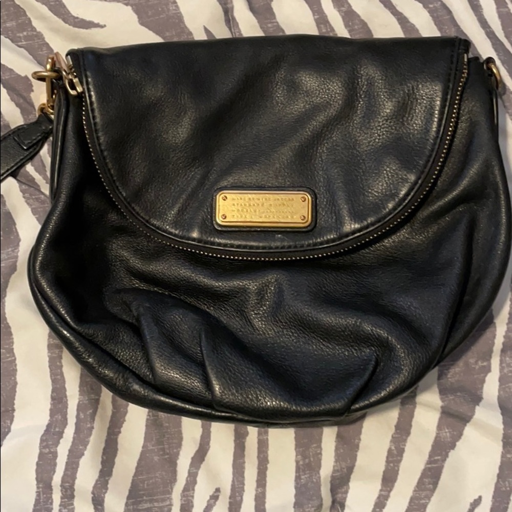 Marc Jacobs Crossbody Black Leather Satchel